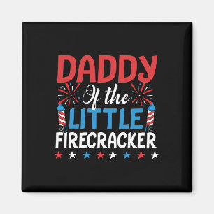 Of The Little Firecracker Shirt 4th Of July Birthd Magnet