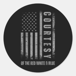 Of The Usa Red White And Blue 4th Of July Usa Flag Classic Round Sticker