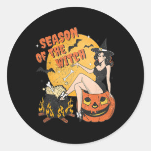 Of The Witch Halloween Samhain 1 Classic Round Sticker