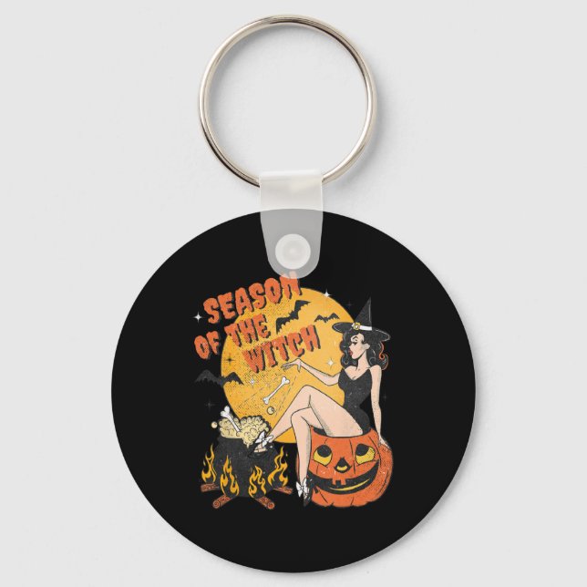 Of The Witch Halloween Samhain 1  Key Ring (Front)