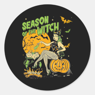 Of The Witch Halloween Samhain Classic Round Sticker
