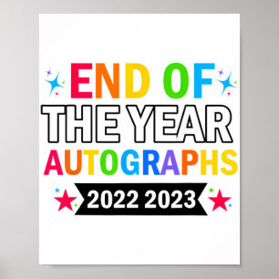 Of The Year Autographs 2023 2024 Last Day Of Schoo Poster