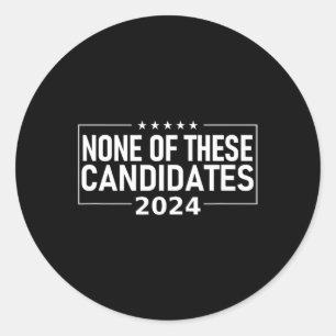 Of These Candidates 2024 Nikki Haley Nevada Trump  Classic Round Sticker