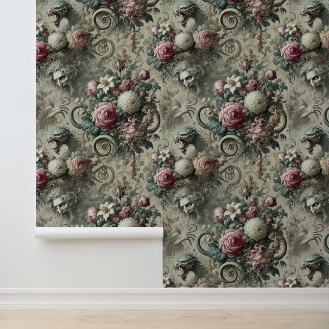 Of Tone & Tail – Gothic Victorian Design Wallpaper (Application)