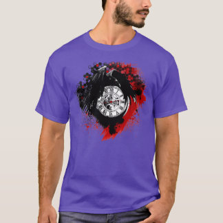 of Trash polka style raven and clock WHITE EDITION T-Shirt
