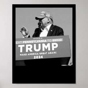 Of Trump Bullet Mid Air  Poster