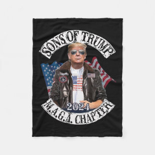 Of Trump Maga Chapter 2024 Fleece Blanket