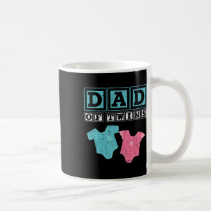 Of Twins Family Daddy Fathers Day Future Parents  Coffee Mug