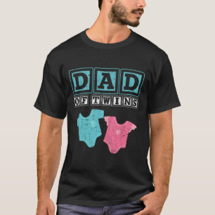 Of Twins Family Daddy Fathers Day Future Parents  T-Shirt
