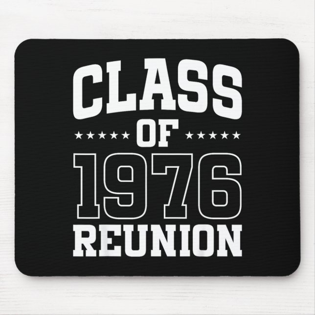 Of Years Class 1976 Reunion 50 Alumni Mouse Pad (Front)