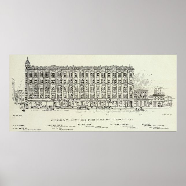 O'Farrell South side Grant and Stockton Poster (Front)