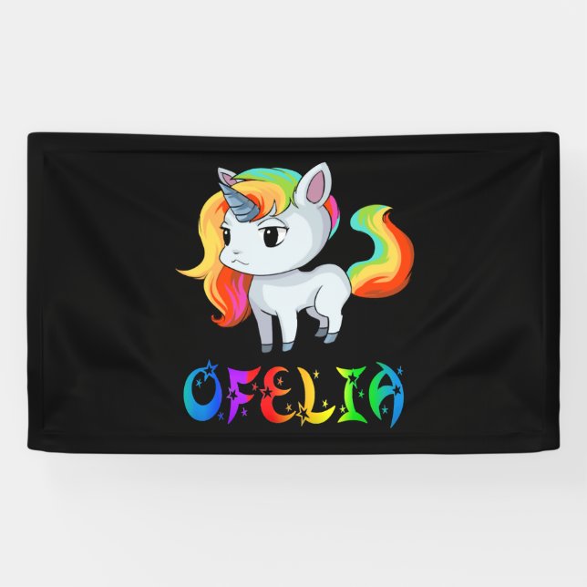 Ofelia Unicorn Banner (Horizontal)