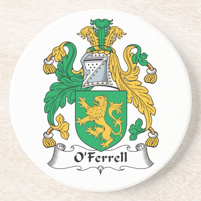 O'Ferrell Family Crest Coaster (Front)