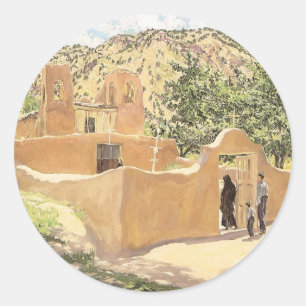 Oferta Para San Esquipula by Walter Ufer Classic Round Sticker