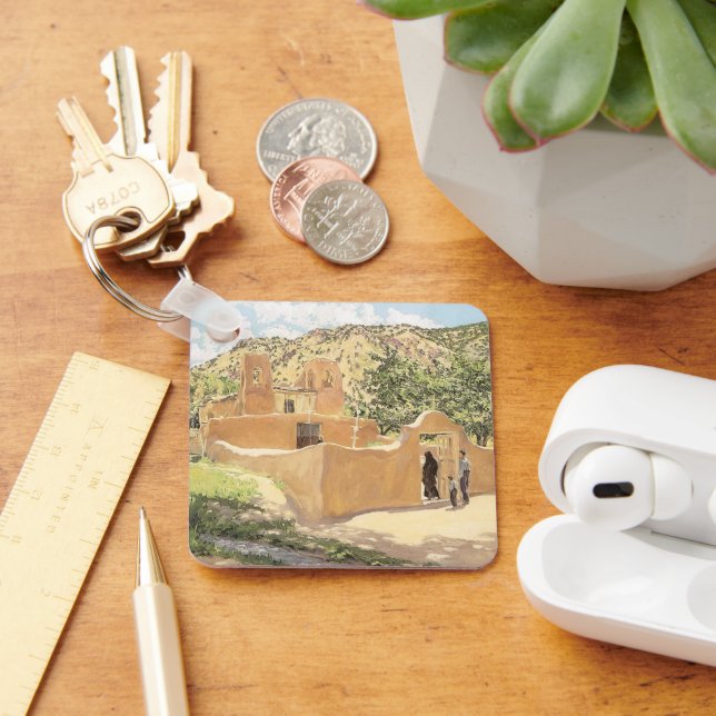 Oferta Para San Esquipula by Walter Ufer Key Ring (Desk)