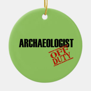 Off Duty Archaeologist Ceramic Ornament