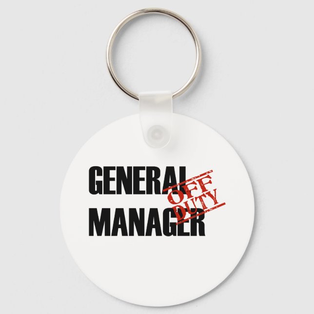 OFF DUTY GENERAL MANAGER LIGHT KEY RING (Front)