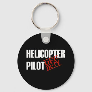 OFF DUTY HELICOPTER PILOT DARK KEY RING