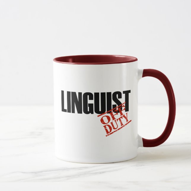 OFF DUTY LINGUIST MUG (Right)