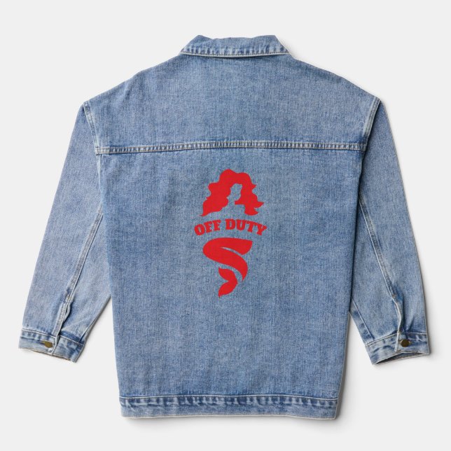 Off Duty Mermaid Denim Jacket (Back)