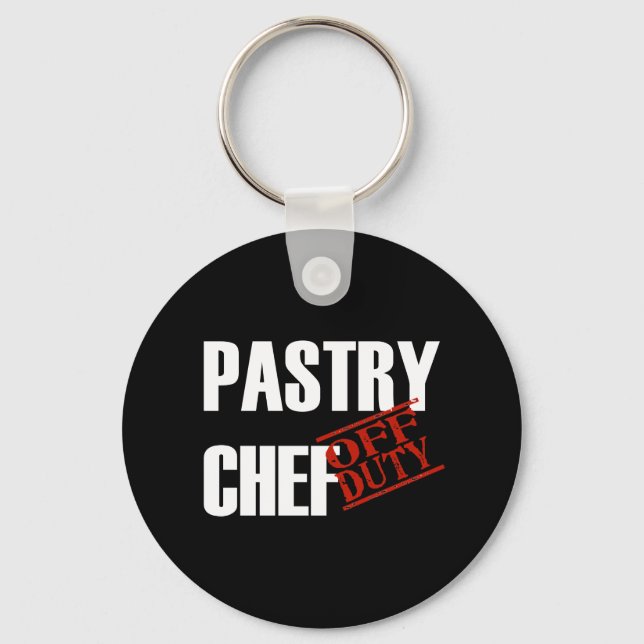 OFF DUTY PASTRY CHEF DARK KEY RING (Front)