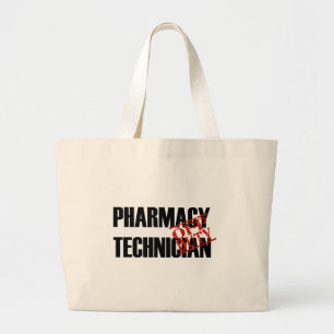 OFF DUTY PHARMACY TECH LIGHT LARGE TOTE BAG