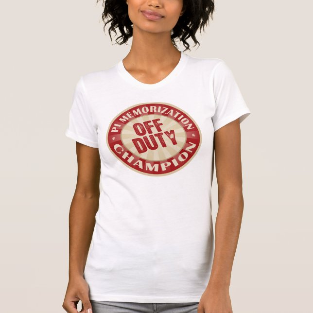 Off Duty Pi Memorisation T-Shirt (Front)