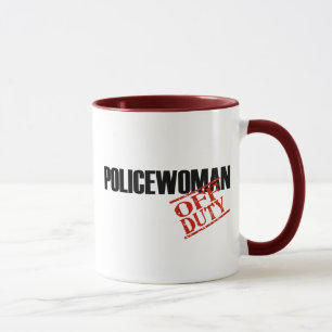 OFF DUTY Policewoman Mug
