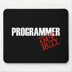 OFF DUTY PROGRAMMER DARK MOUSE PAD