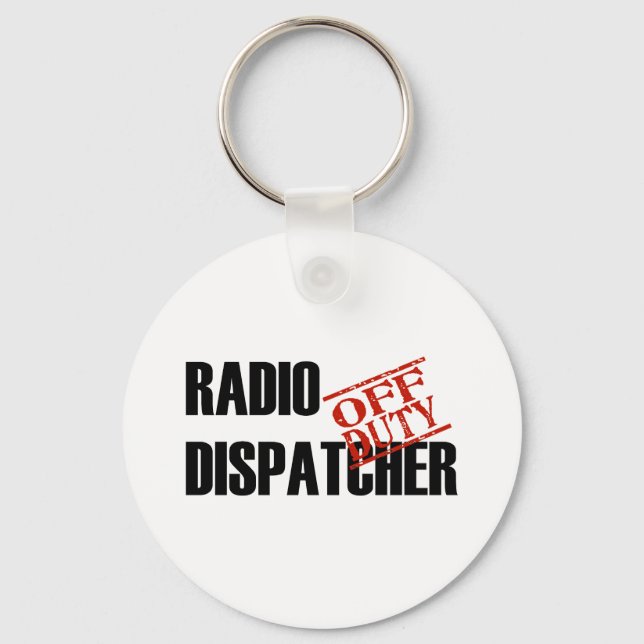 OFF DUTY RADIO DISPATCHER LIGHT KEY RING (Front)