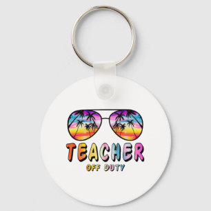 Off Duty Rainbow Sungles Palm Beach End Of School Key Ring