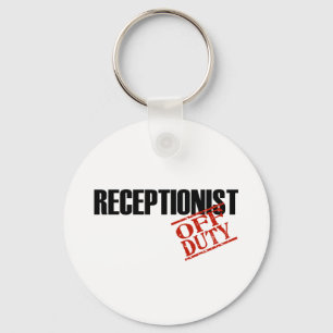 OFF DUTY RECEPTIONIST LIGHT KEY RING