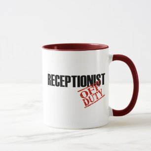 OFF DUTY RECEPTIONIST MUG