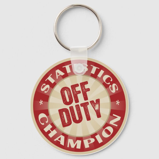 Off Duty Statistics Key Ring (Front)