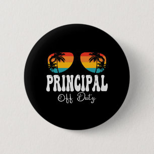 Off Duty Sungles Women Happy Last Day Of School 6 Cm Round Badge