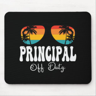 Off Duty Sungles Women Happy Last Day Of School Mouse Pad