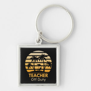 Off Duty Teacher T-Shirt Key Ring