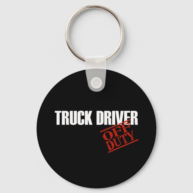 OFF DUTY TRUCK DRIVER DARK KEY RING (Front)