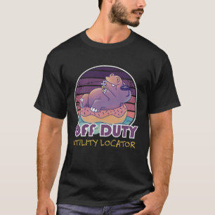 Off Duty Utility Locator Job Coworker T-Shirt