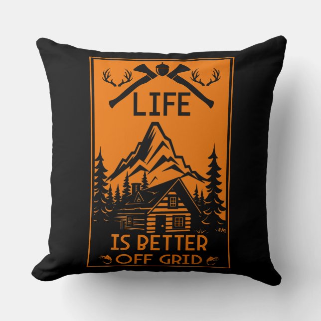 OFF GRID LIFE CUSHION (Front)