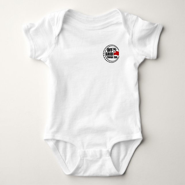 Off Grid Tonga Eua Lifestyle Baby Bodysuit (Front)