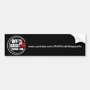 Off Grid Tonga Eua lifestyle Bumper Sticker