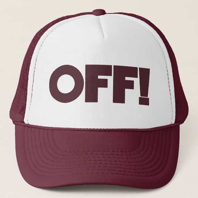 OFF!  Hat (maroon) (Front)