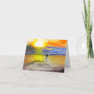 Off Into The Sunset Card