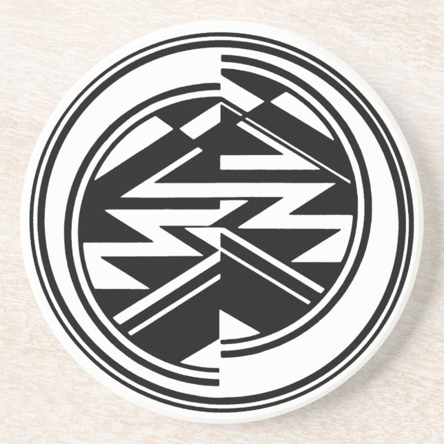 Off Kilter Geometrics Coaster (Front)