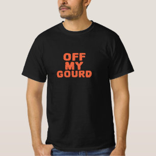 Off My Gourd – Distressed Text Halloween T-Shirt