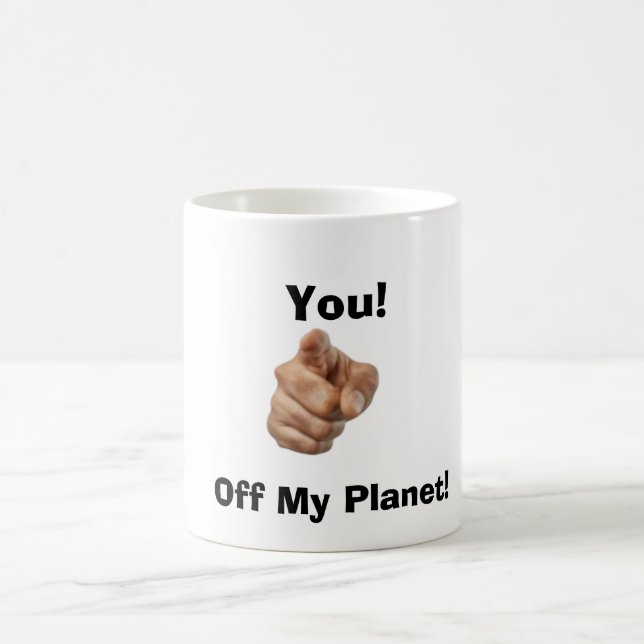 Off My Planet Classic Mug, 11 oz Coffee Mug (Center)