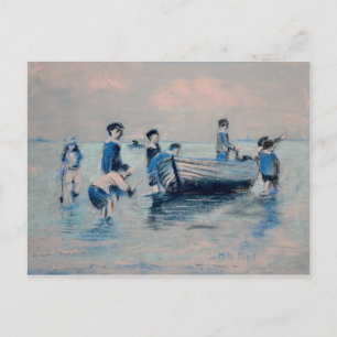 Off New Brighton Shore - 1891 Postcard