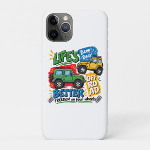 Off Road Adventure 4x4 Freedom on Four Wheels Car  iPhone 11 Pro Case