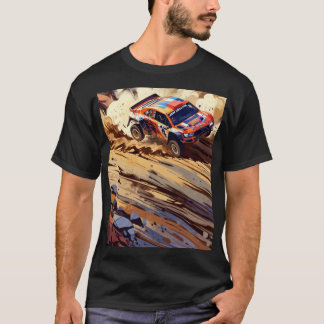 Off-Road Adventure: Abstract Car Rally Collection T-Shirt